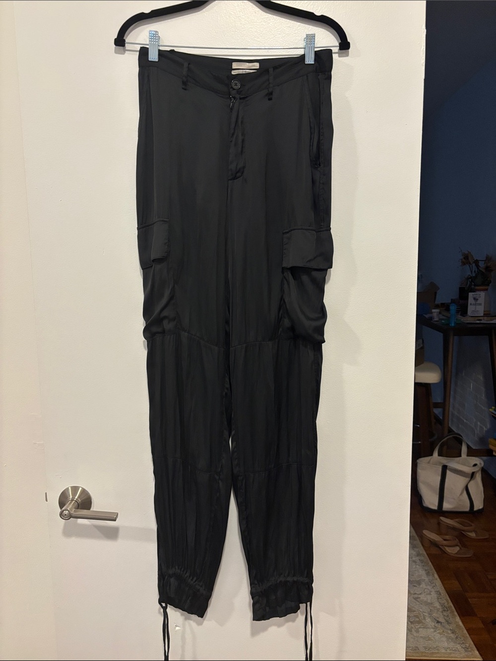 Urban Outfitters Black Cargo Jogger Pants